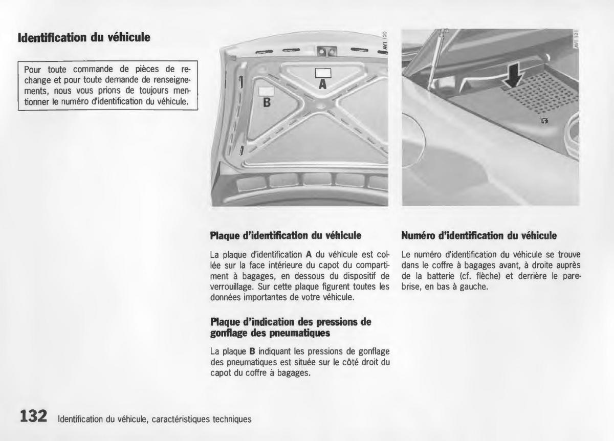 Porsche Boxster 986 manuel du proprietaire / page 134