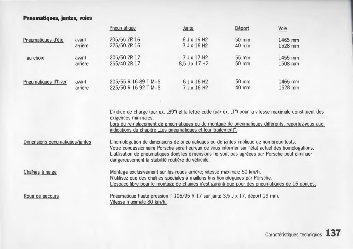 manual  Porsche Boxster 986 manuel du proprietaire / page 139
