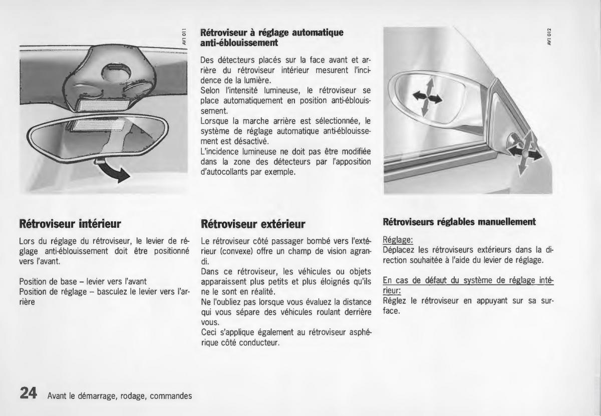 Porsche Boxster 986 manuel du proprietaire / page 26