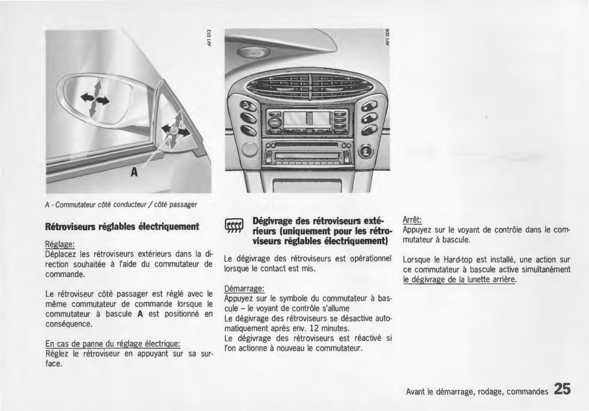 Porsche Boxster 986 manuel du proprietaire / page 27