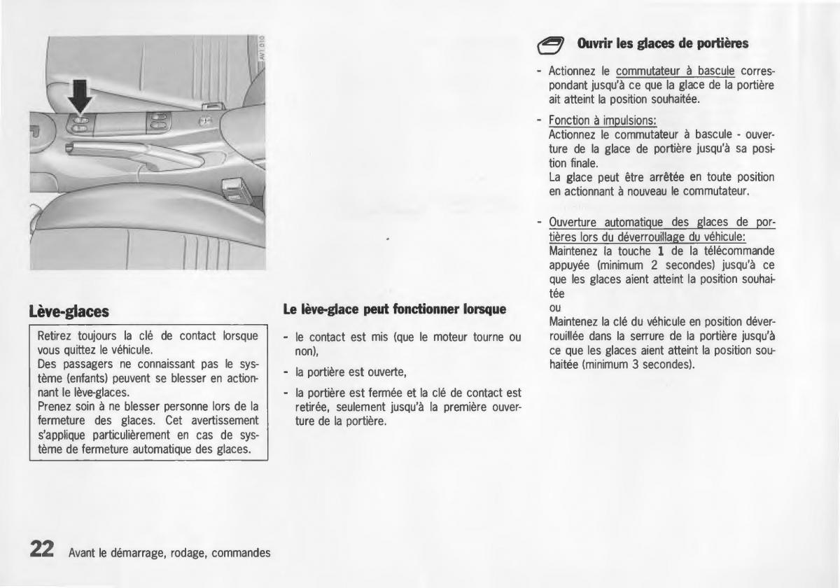Porsche Boxster 986 manuel du proprietaire / page 24