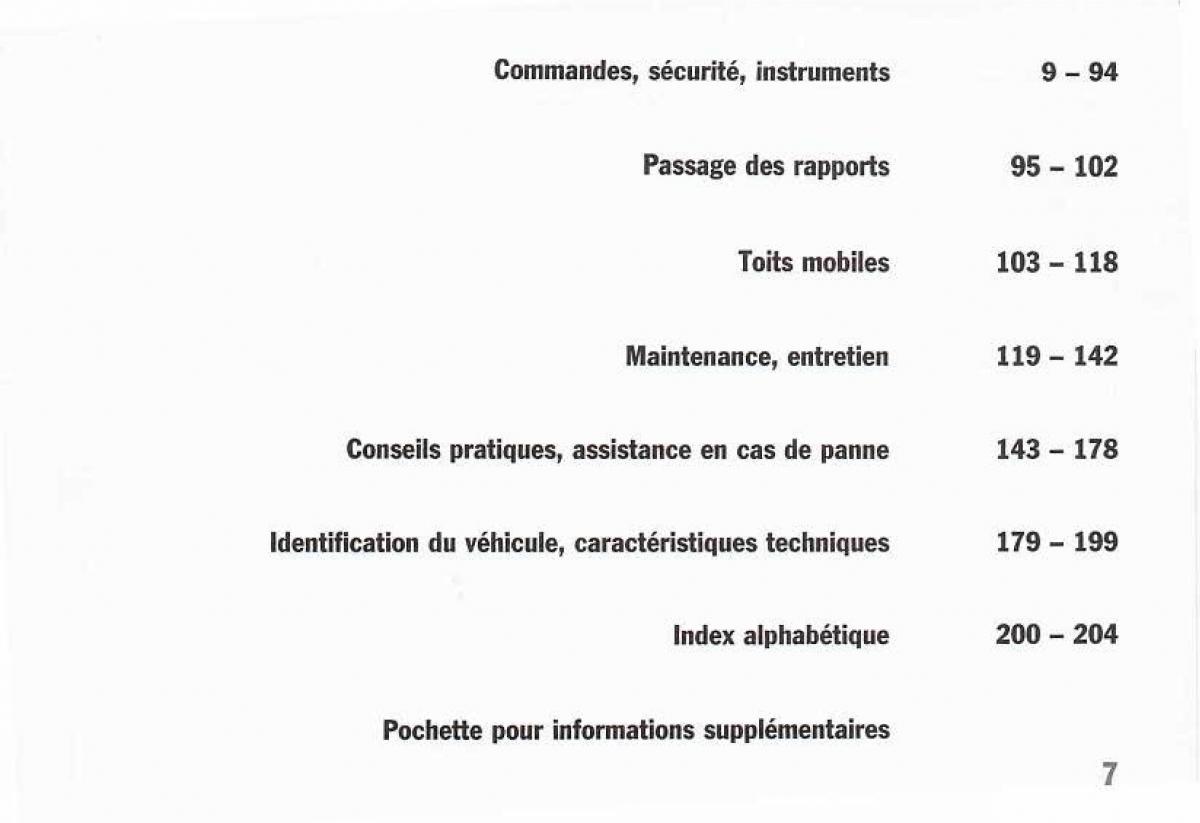 manual  Porsche Boxster 986 FL manuel du proprietaire / page 9