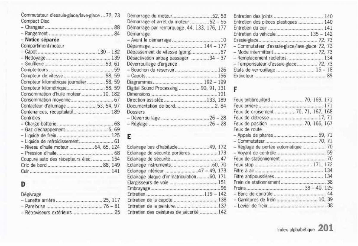 manual  Porsche Boxster 986 FL manuel du proprietaire / page 203