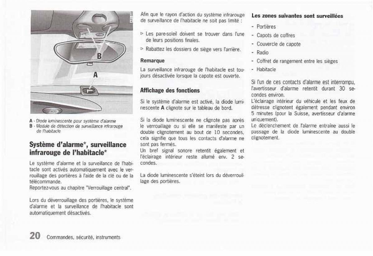 Porsche Boxster 986 FL manuel du proprietaire / page 23