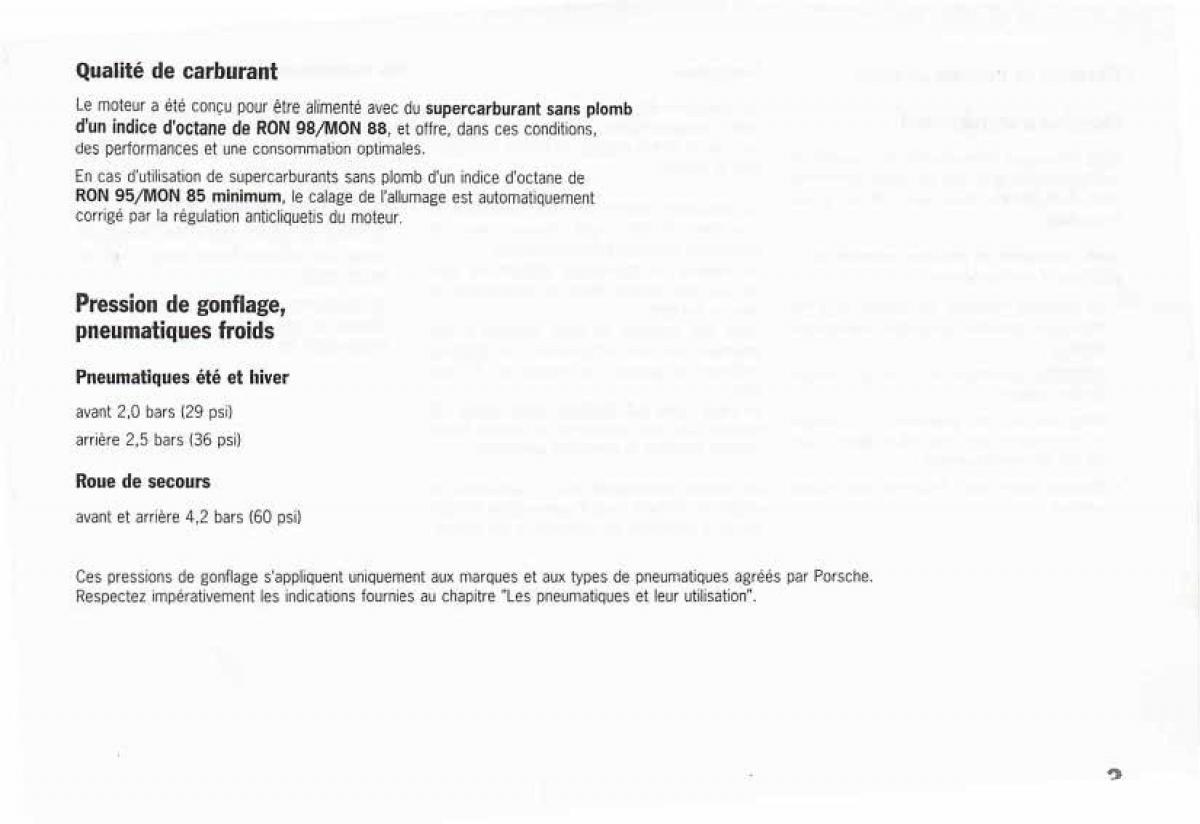 manual  Porsche Boxster 986 FL manuel du proprietaire / page 5
