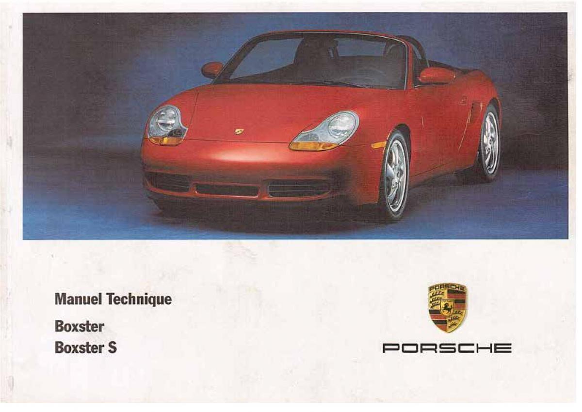 Porsche Boxster 986 FL manuel du proprietaire / page 1