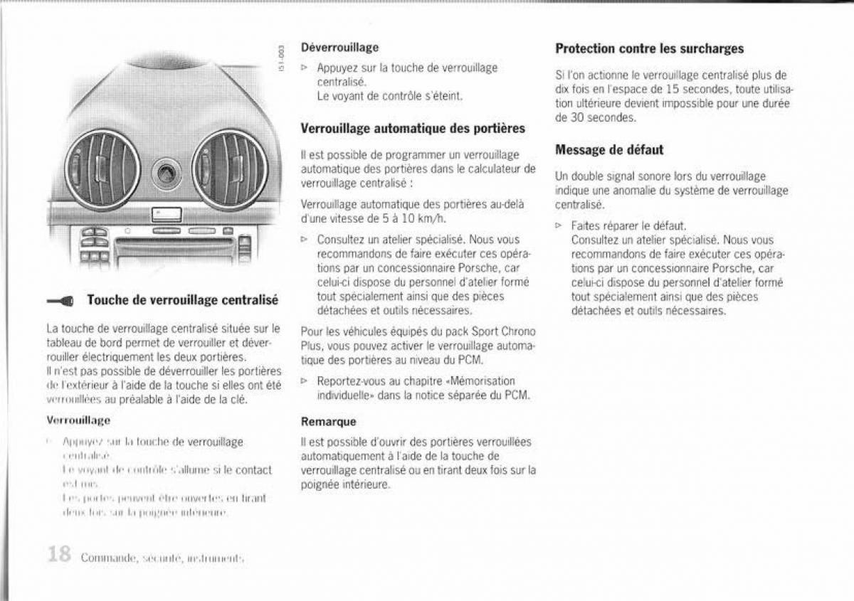 manual  Porsche Boxster 987 manuel du proprietaire / page 12