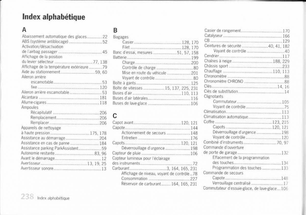 manual  Porsche Boxster 987 manuel du proprietaire / page 230