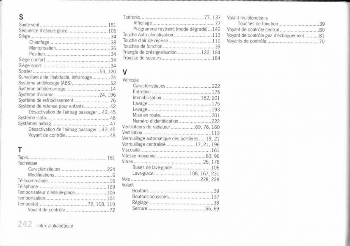 manual  Porsche Boxster 987 manuel du proprietaire / page 234