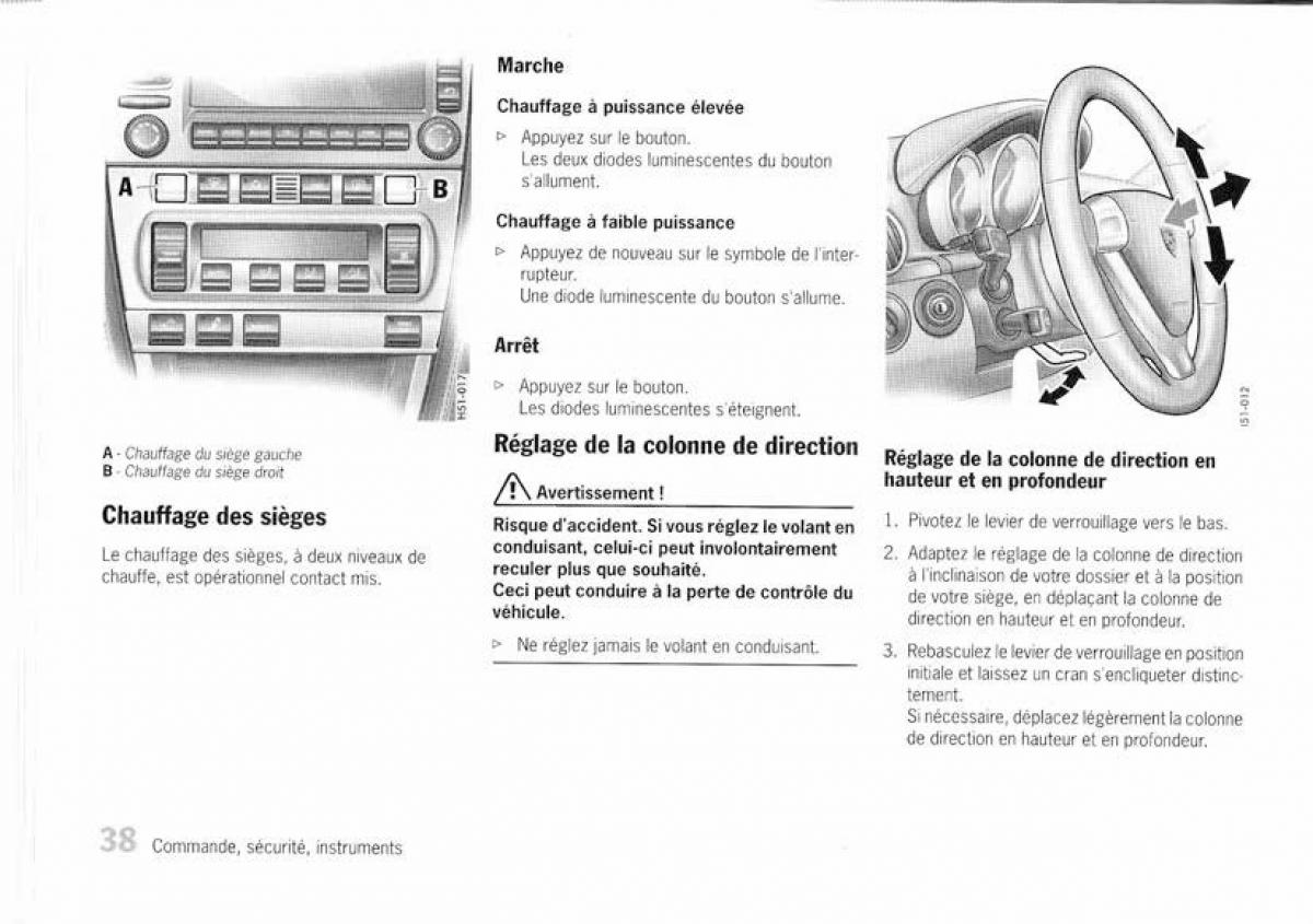 Porsche Boxster 987 manuel du proprietaire / page 32