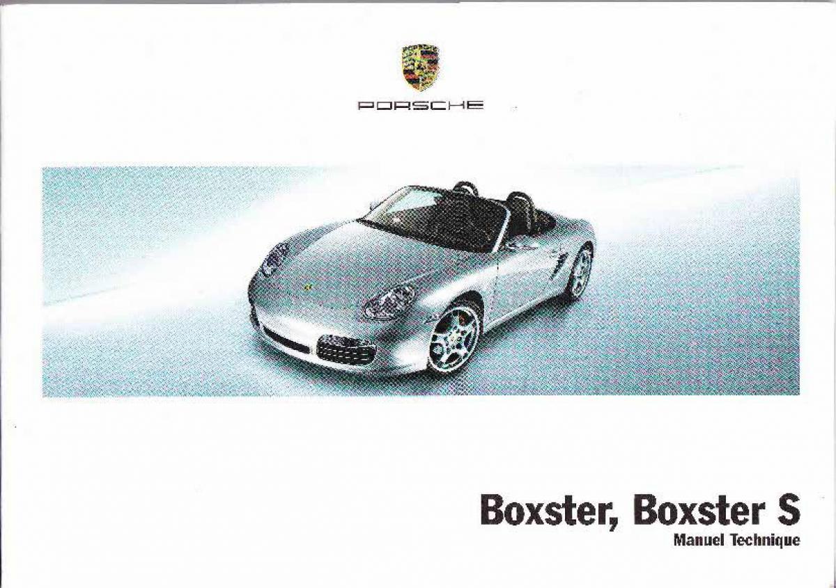 Porsche Boxster 987 manuel du proprietaire / page 1