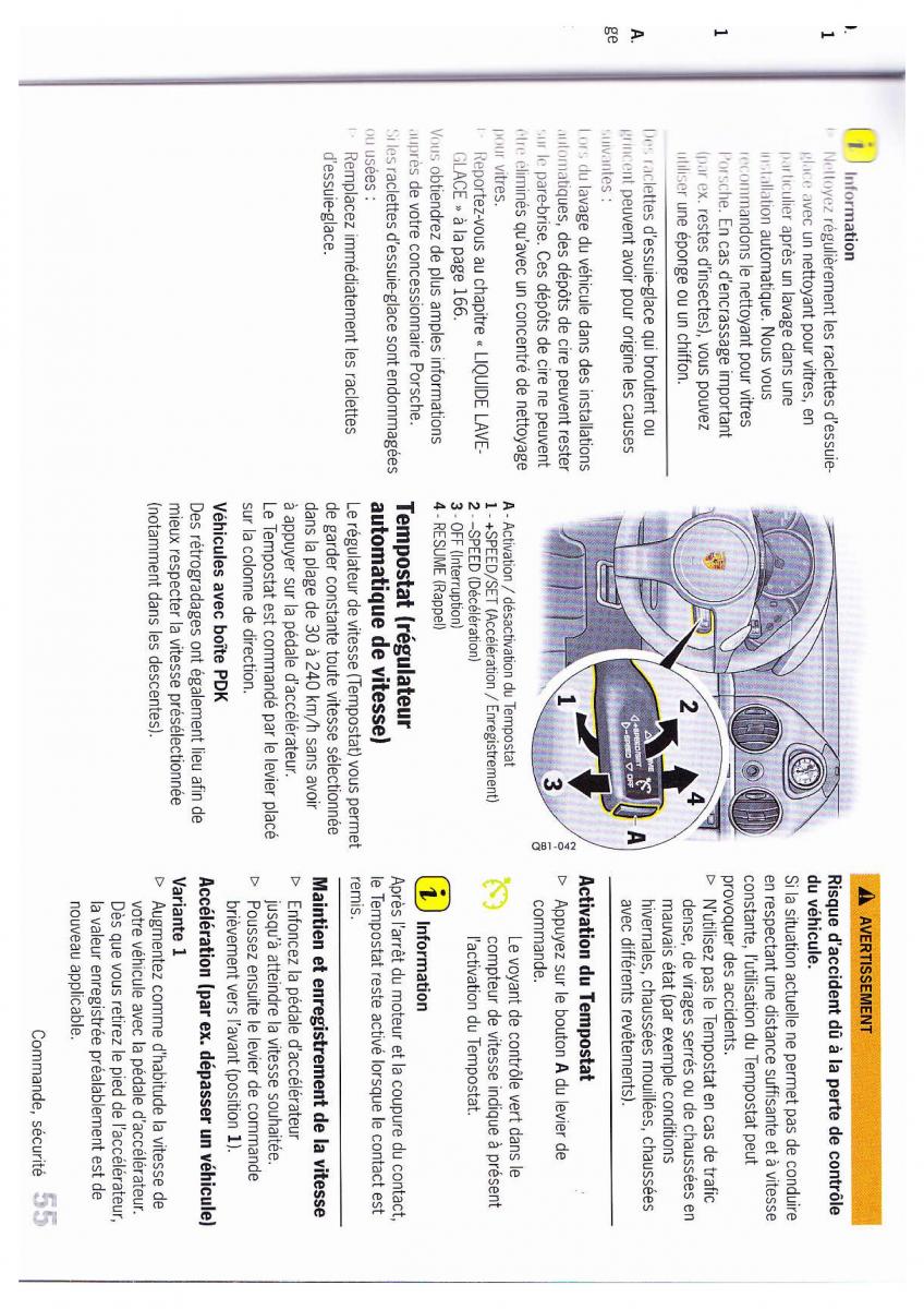 Porsche Boxster 987 FL manuel du proprietaire / page 56
