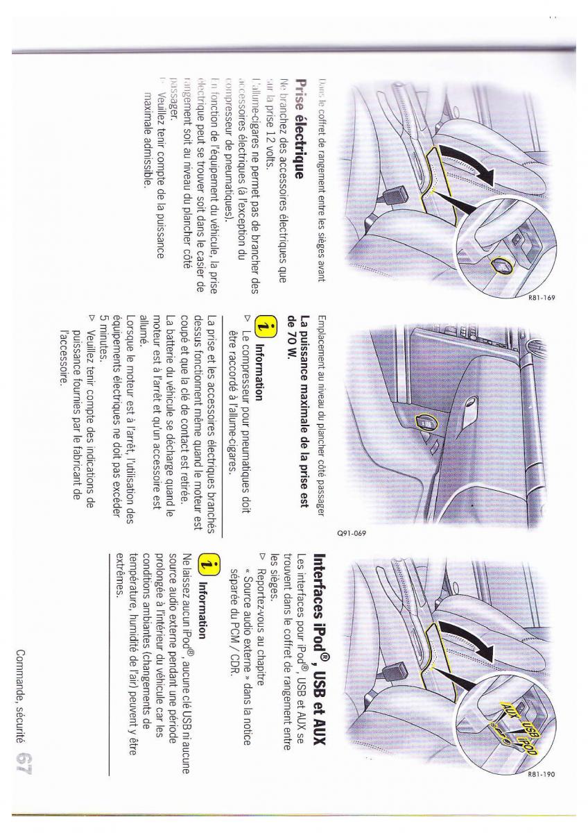 Porsche Boxster 987 FL manuel du proprietaire / page 67