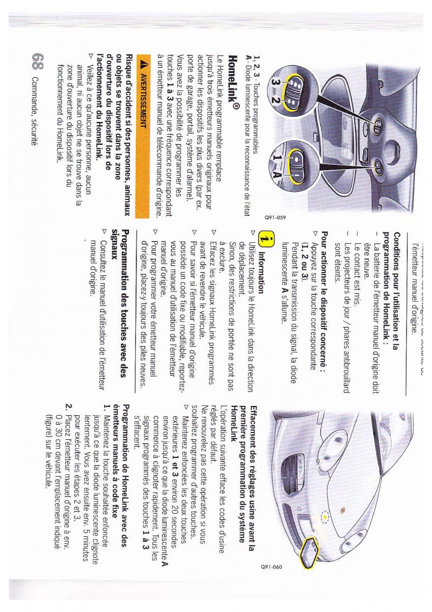 Porsche Boxster 987 FL manuel du proprietaire / page 68