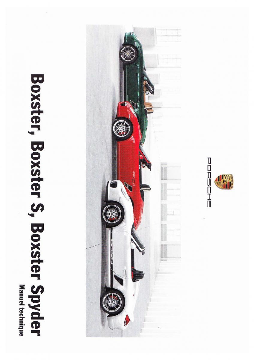 Porsche Boxster 987 FL manuel du proprietaire / page 1