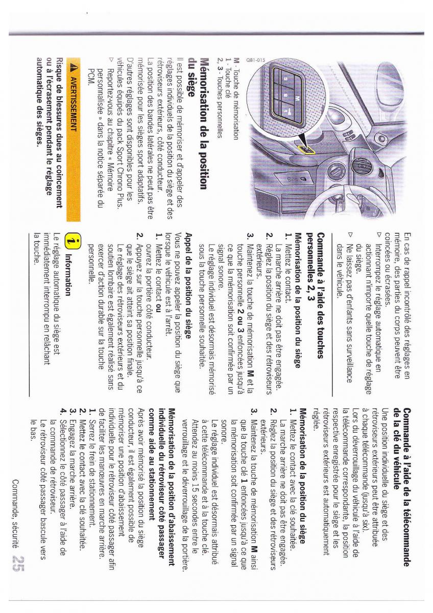 Porsche Boxster 987 FL manuel du proprietaire / page 26