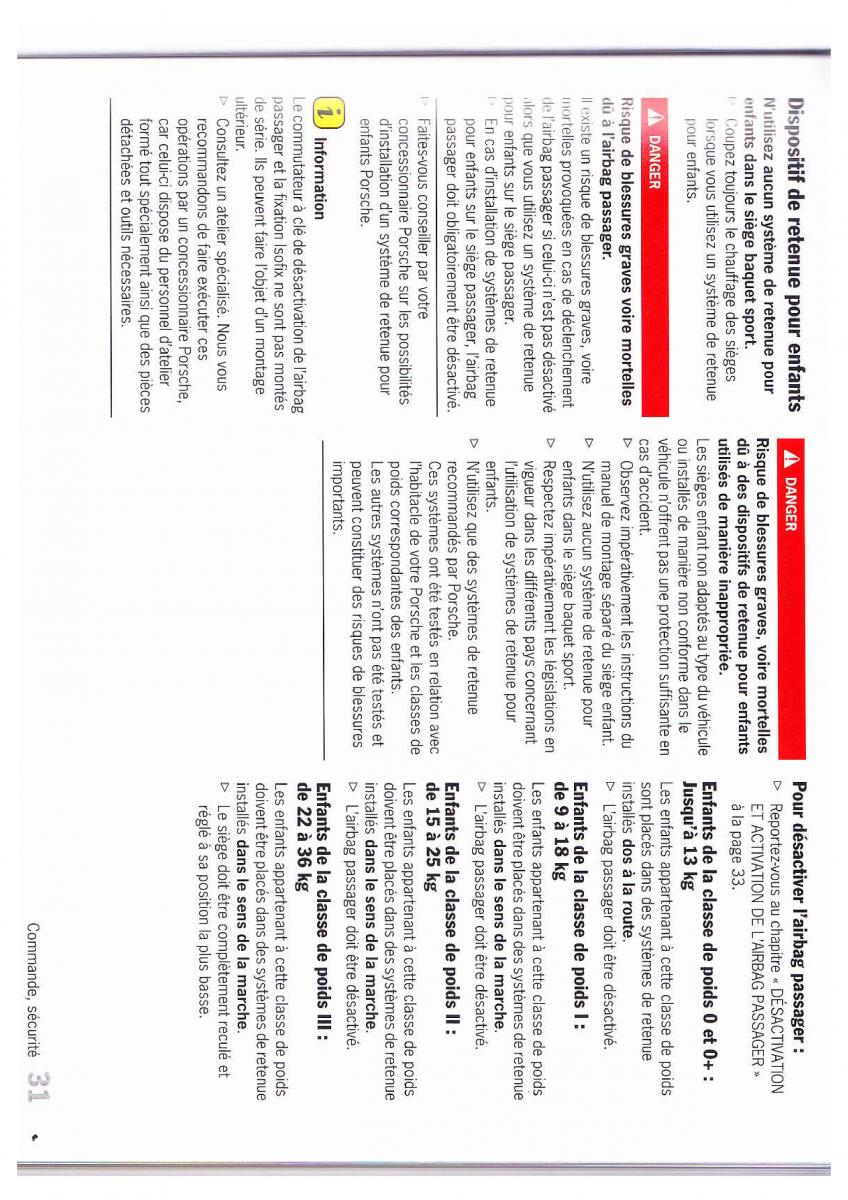 Porsche Boxster 987 FL manuel du proprietaire / page 32
