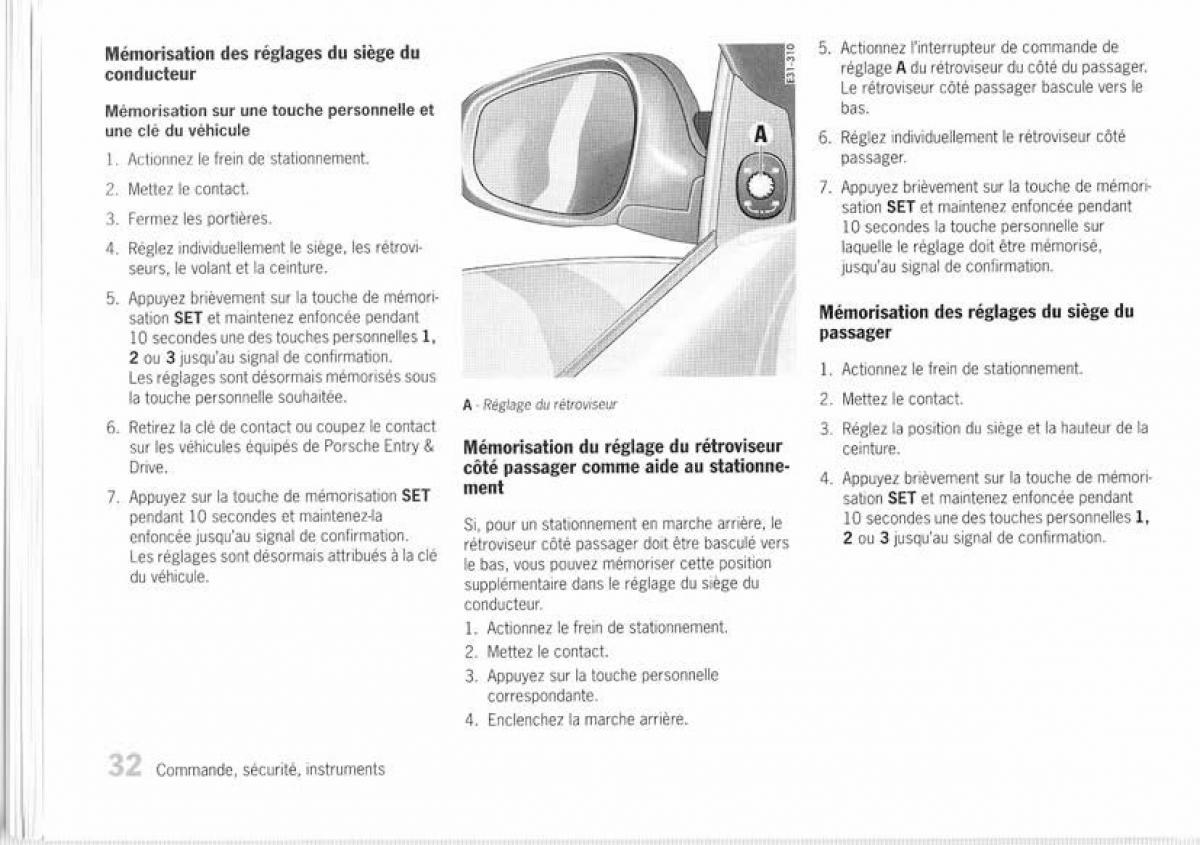 Porsche Cayenne I 1 manuel du proprietaire / page 27