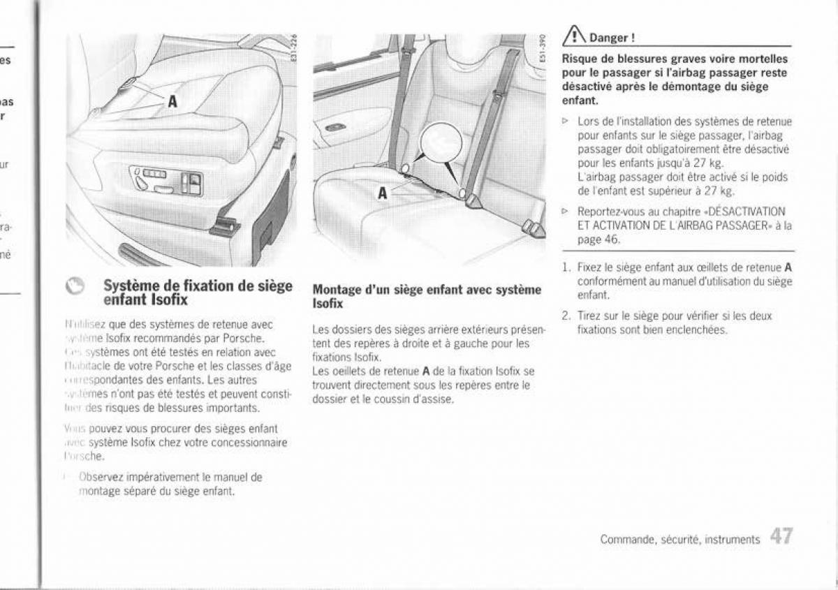 Porsche Cayenne I 1 manuel du proprietaire / page 38