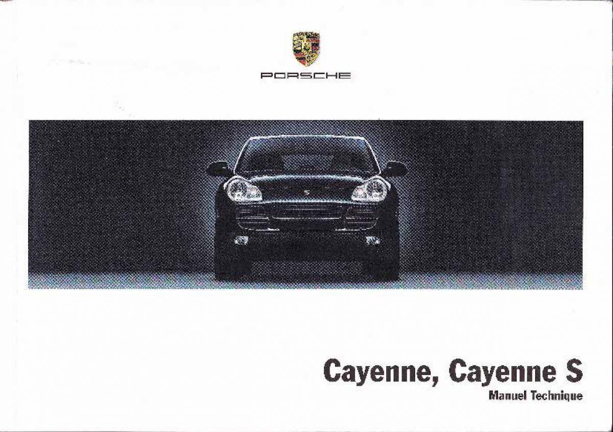 Porsche Cayenne I 1 manuel du proprietaire / page 1