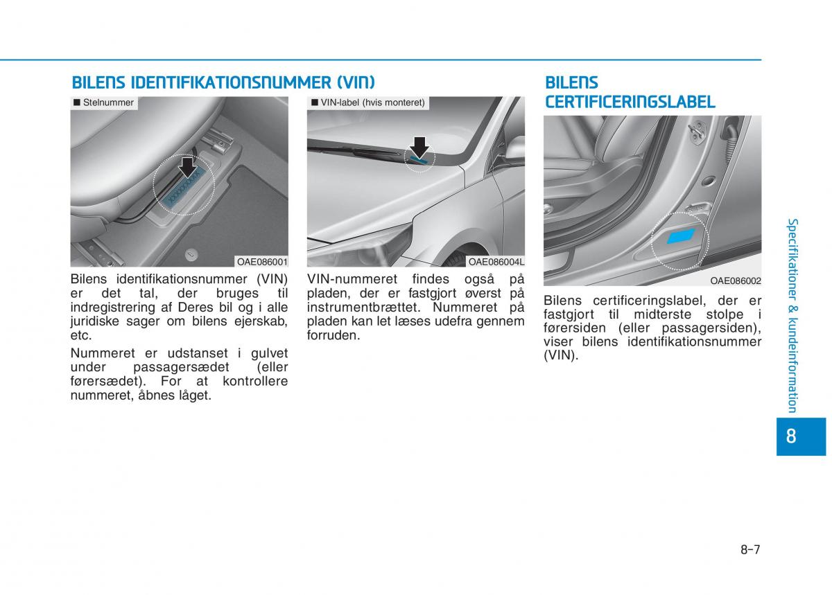 Hyundai Ioniq Electric Bilens instruktionsbog / page 539