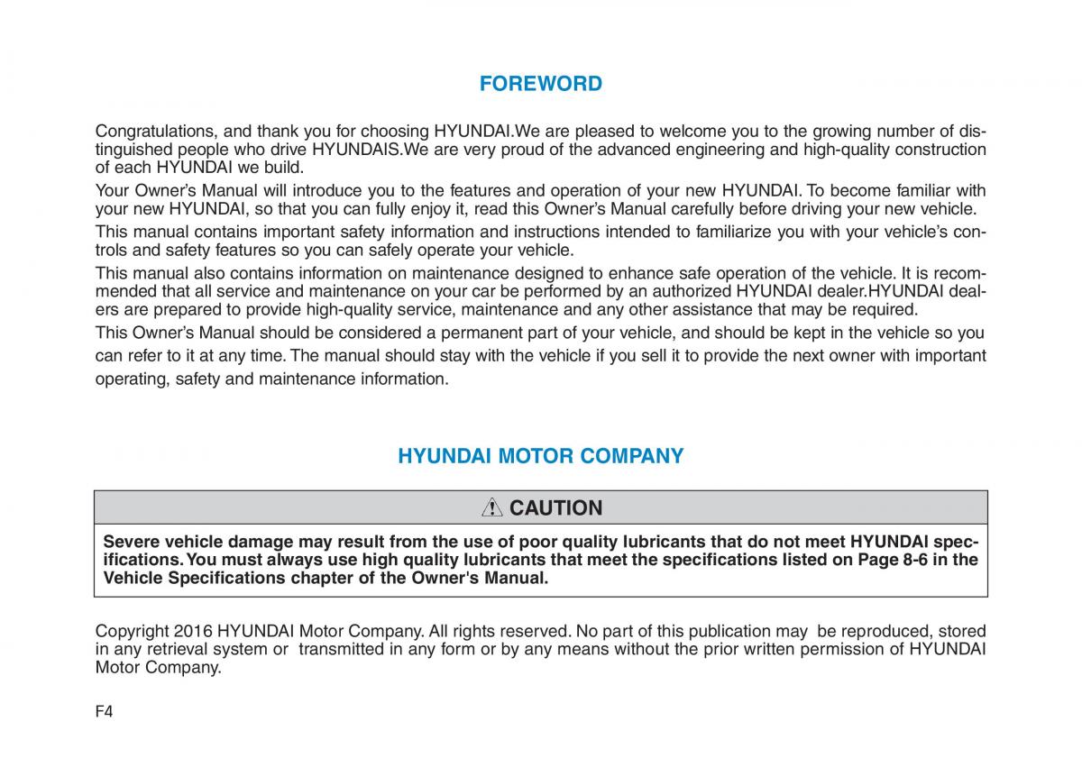 Hyundai Ioniq Electric owners manual / page 4