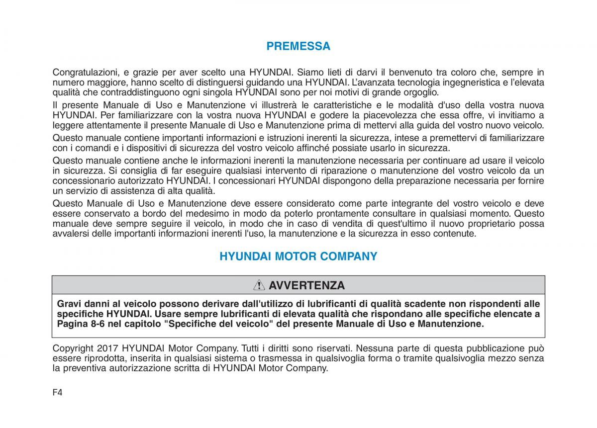 Hyundai Ioniq Electric manuale del proprietario / page 4
