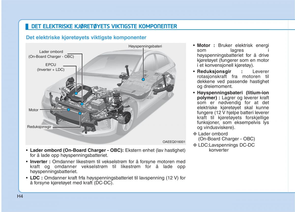 Hyundai Ioniq Electric bruksanvisningen / page 11