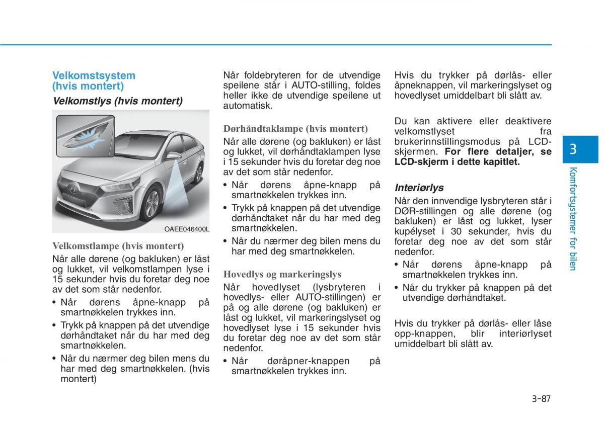 Hyundai Ioniq Electric bruksanvisningen / page 232