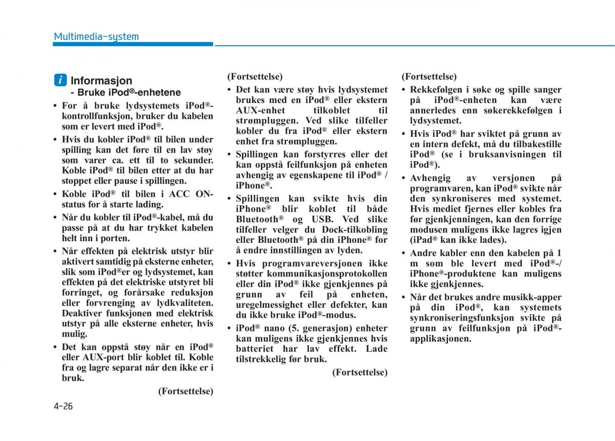 Hyundai Ioniq Electric bruksanvisningen / page 306