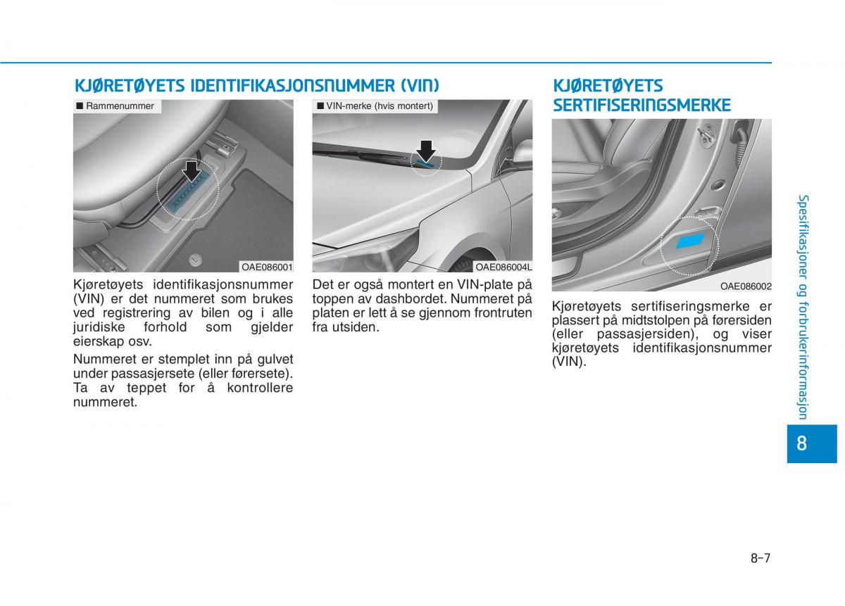 Hyundai Ioniq Electric bruksanvisningen / page 519