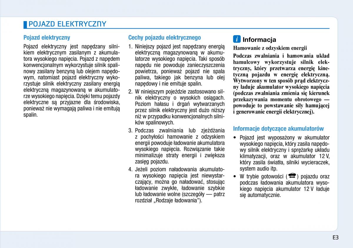 Hyundai Ioniq Electric instrukcja obslugi / page 11