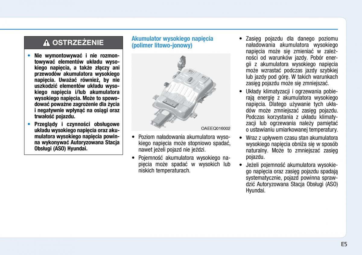 Hyundai Ioniq Electric instrukcja obslugi / page 13