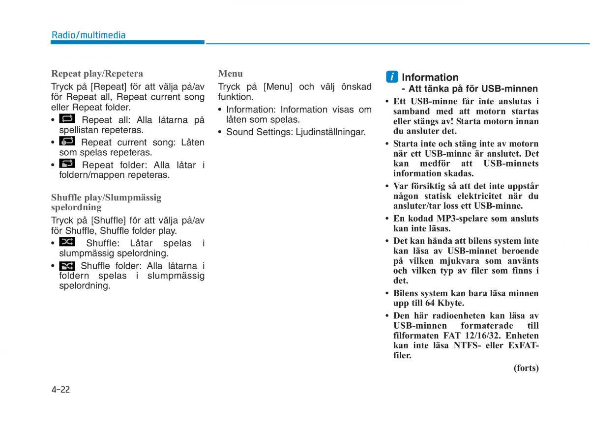 Hyundai Ioniq Electric instruktionsbok / page 265