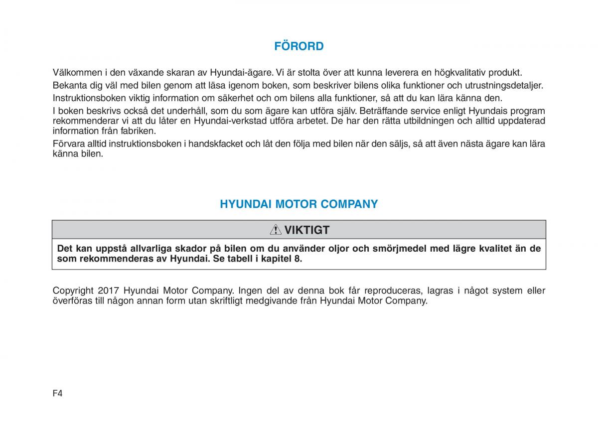 Hyundai Ioniq Electric instruktionsbok / page 4