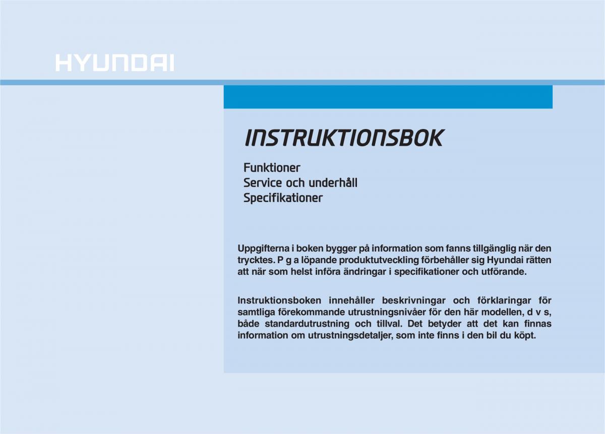 Hyundai Ioniq Electric instruktionsbok / page 1