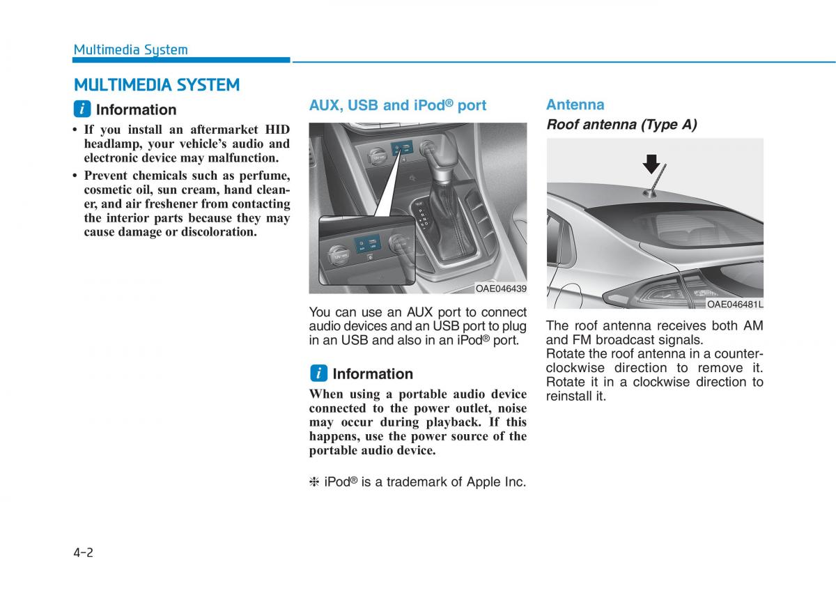 Hyundai Ioniq Hybrid owners manual / page 243