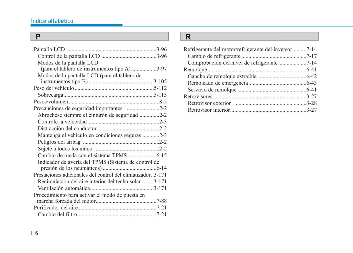 Hyundai Ioniq Hybrid manual del propietario / page 649