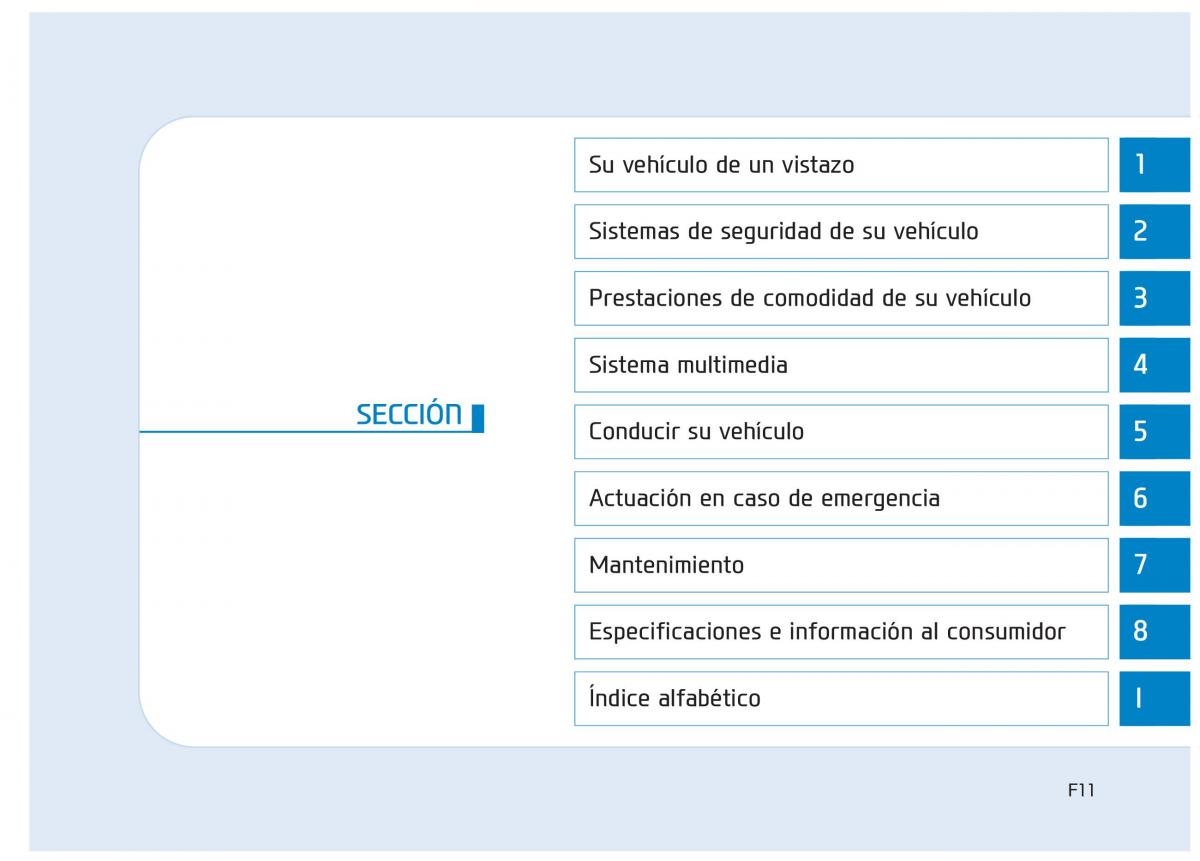 Hyundai Ioniq Hybrid manual del propietario / page 11