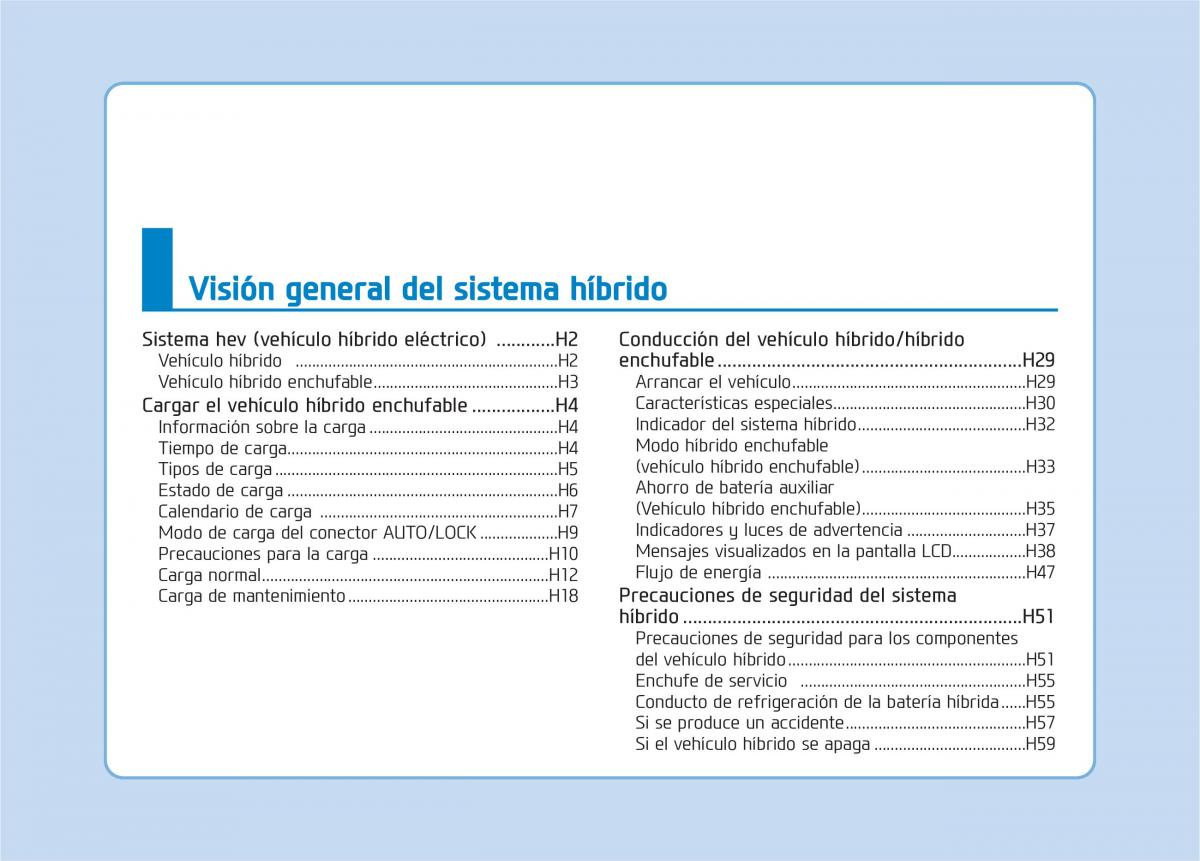 Hyundai Ioniq Hybrid manual del propietario / page 12