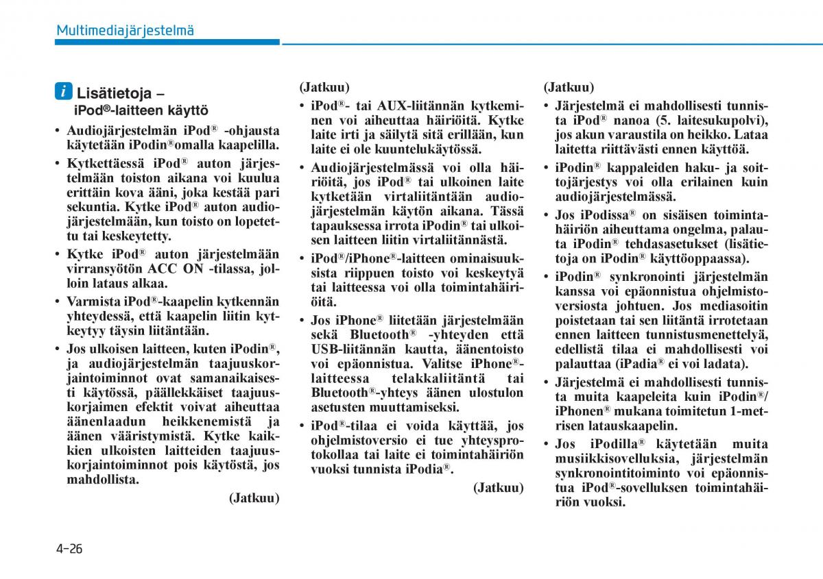 Hyundai Ioniq Hybrid omistajan kasikirja / page 255