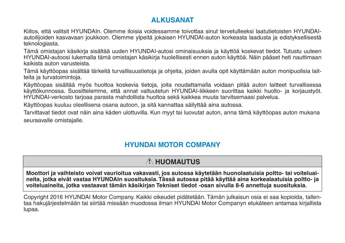 Hyundai Ioniq Hybrid omistajan kasikirja / page 4