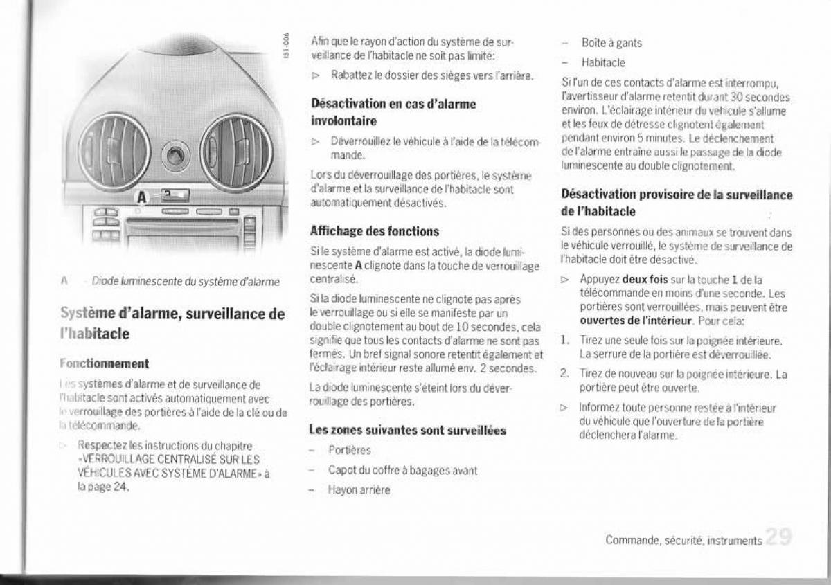 Porsche Cayman 987c manuel du proprietaire / page 22