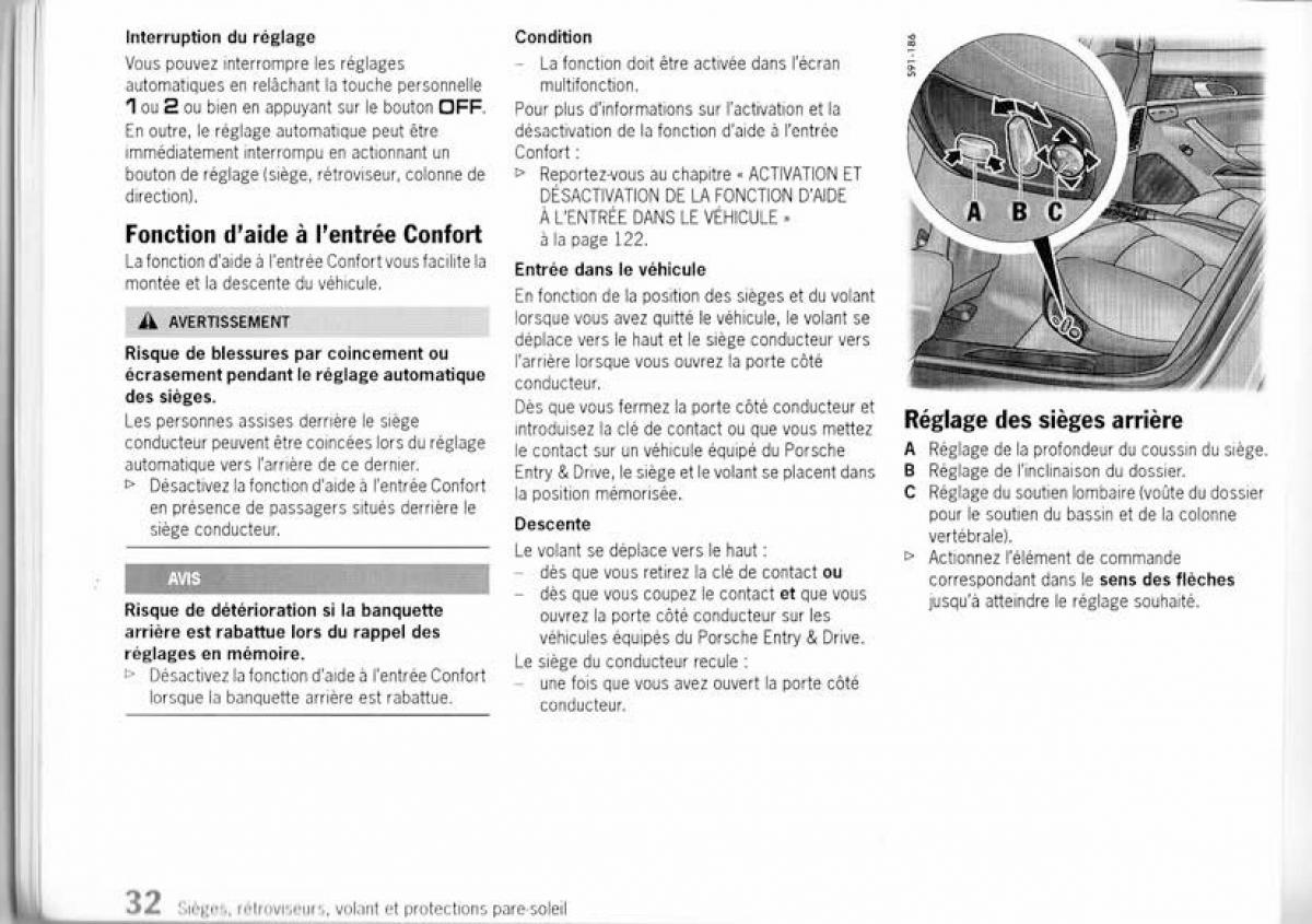 Porsche Panamera I 1 manuel du proprietaire / page 31
