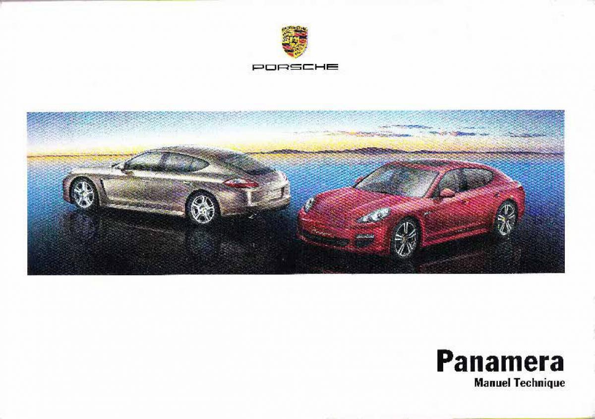 Porsche Panamera I 1 manuel du proprietaire / page 1