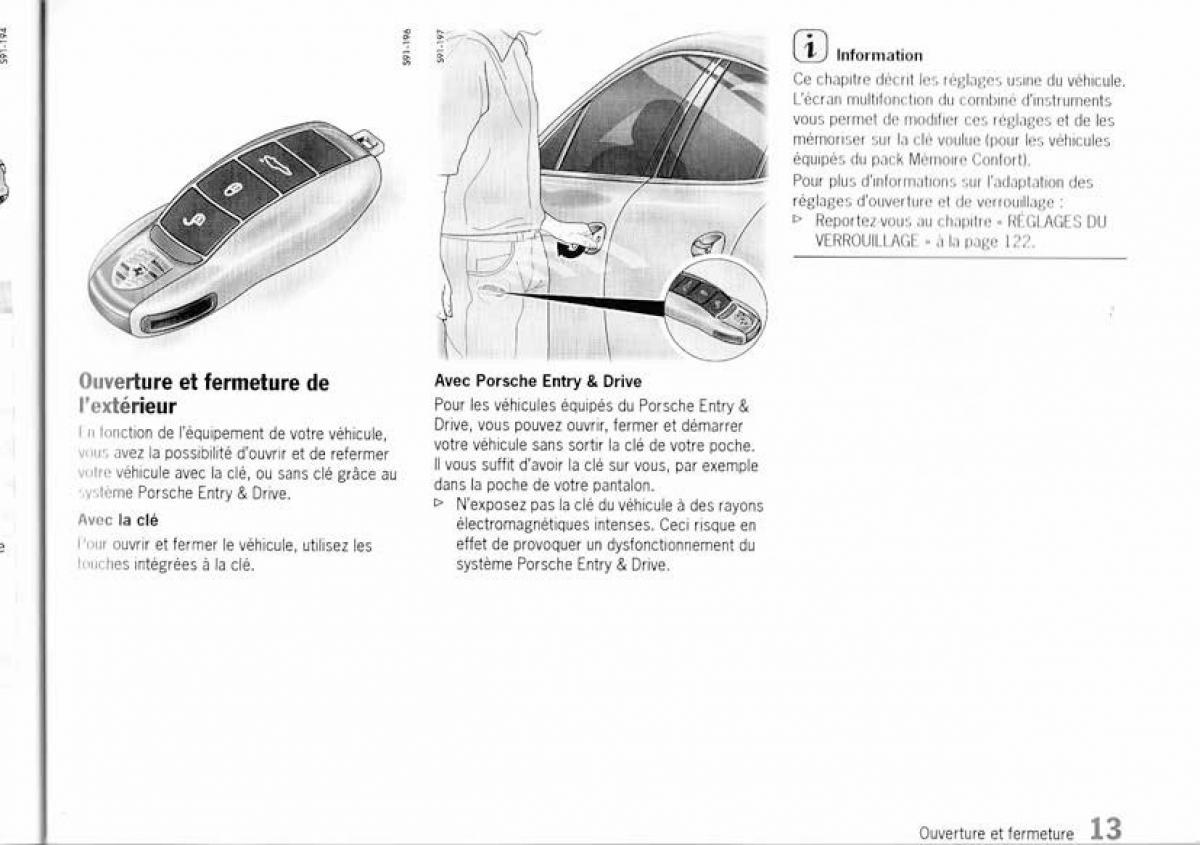 Porsche Panamera I 1 manuel du proprietaire / page 12