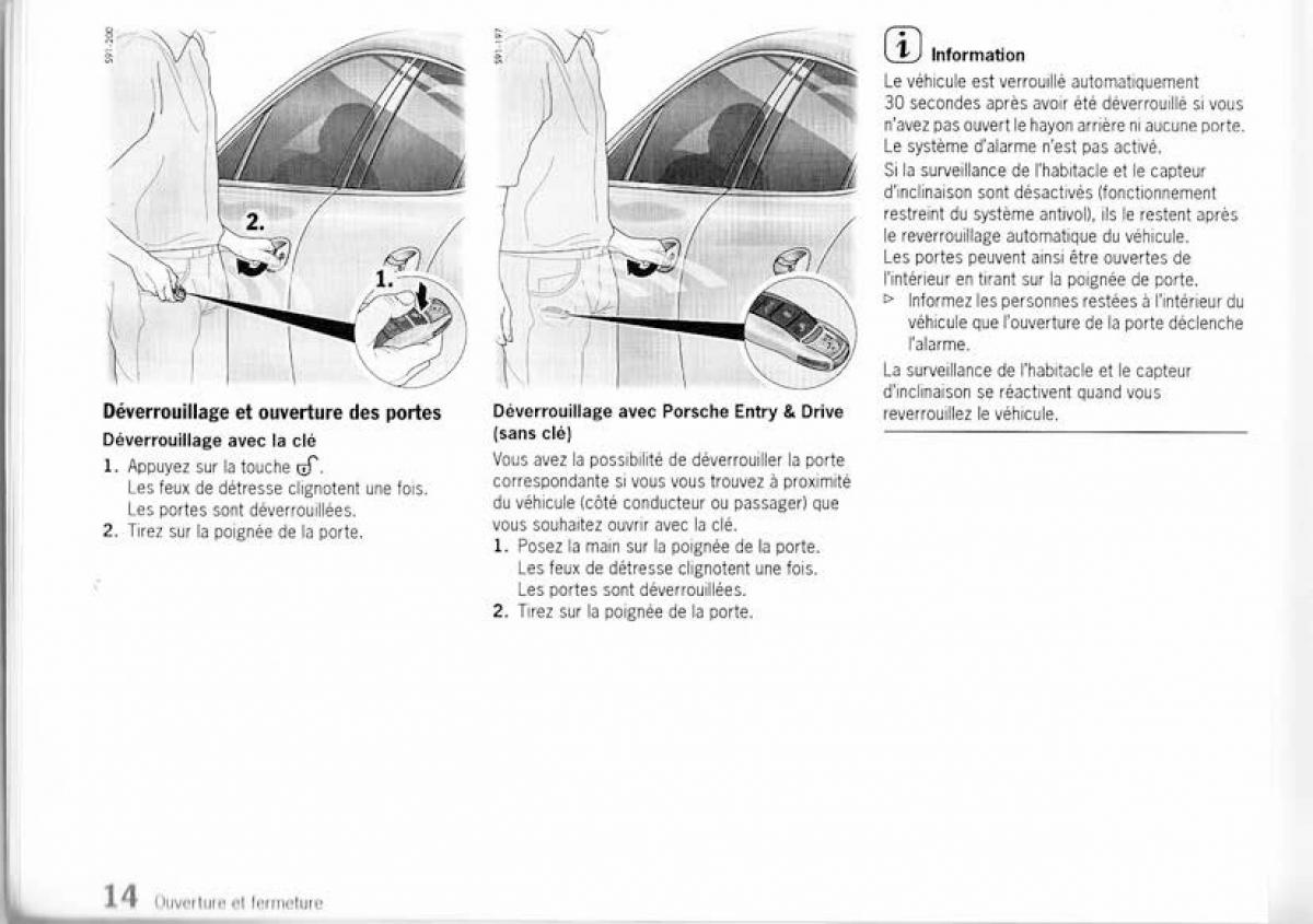 Porsche Panamera I 1 manuel du proprietaire / page 13