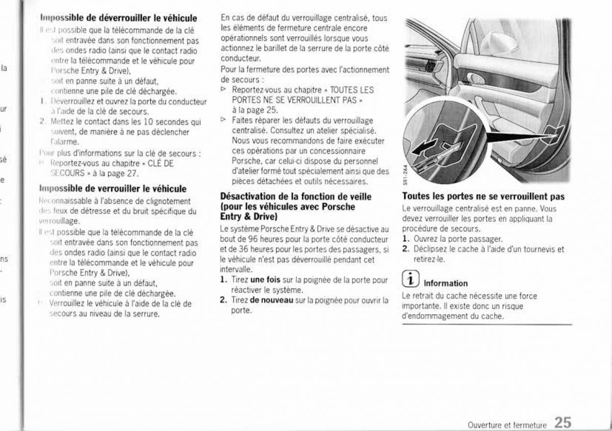 Porsche Panamera I 1 manuel du proprietaire / page 24