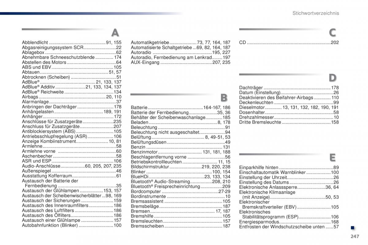 Peugeot 301 Handbuch / page 249