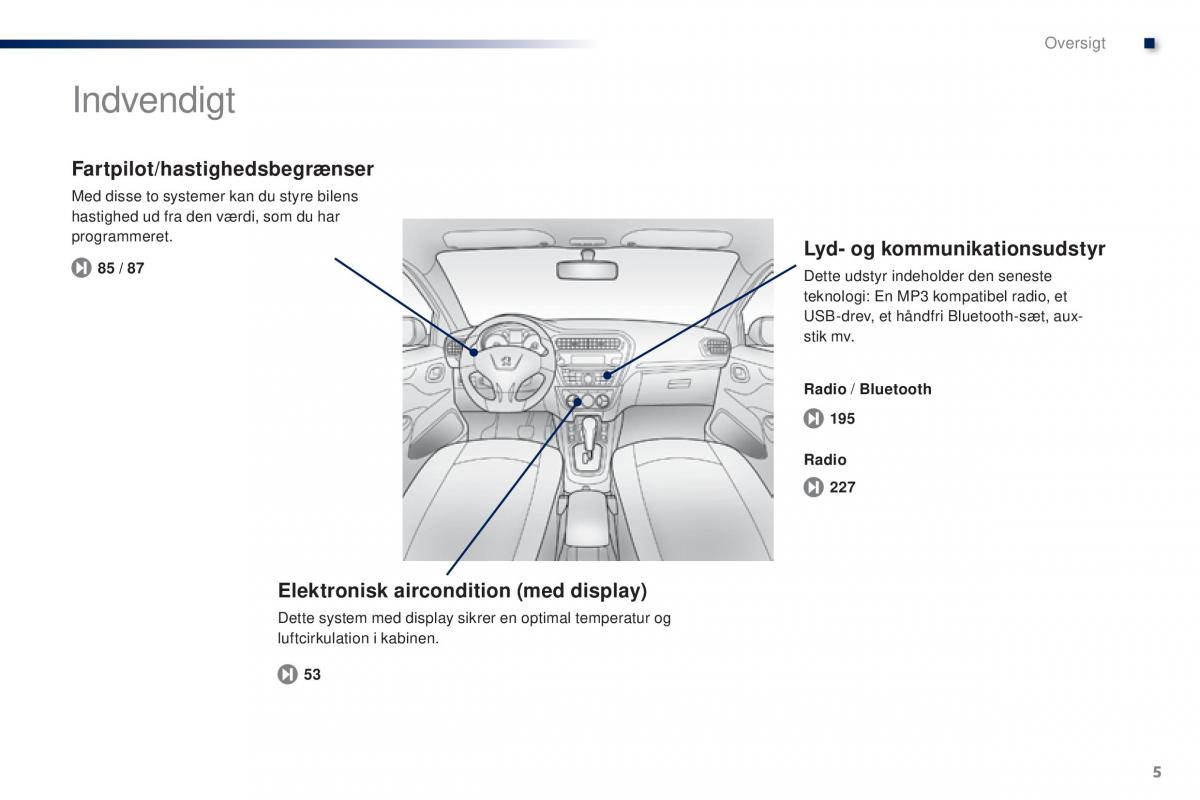 Peugeot 301 Bilens instruktionsbog / page 7